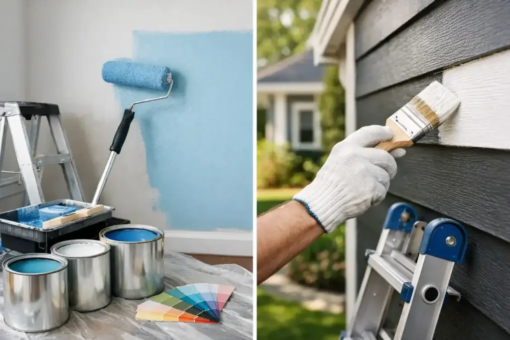 Is Interior and Exterior Paint the Same?
