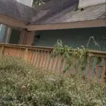 Shingle roof before metal roof replacement