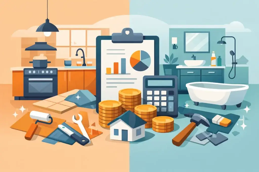 How Much Does a Kitchen and Bathroom Remodel Cost?