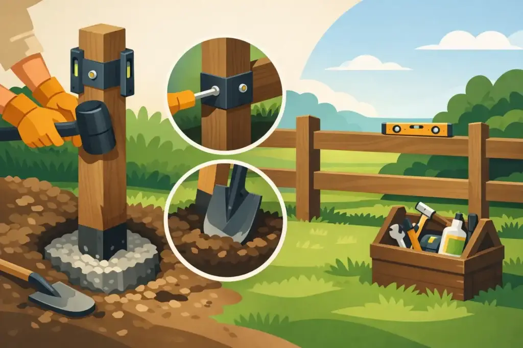 How to Fix Fence Posts the Right Way