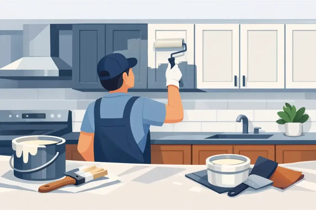 How to Repaint Kitchen Cabinets Right