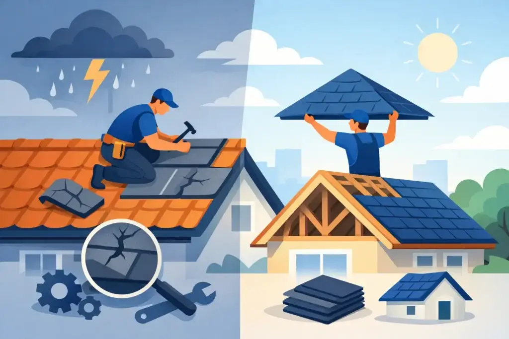 Roof Repair or Replacement? What to Choose