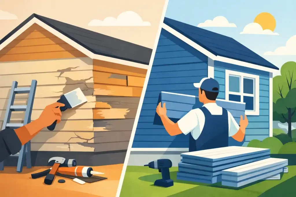 Siding Repair or Replacement: Which Makes Sense?