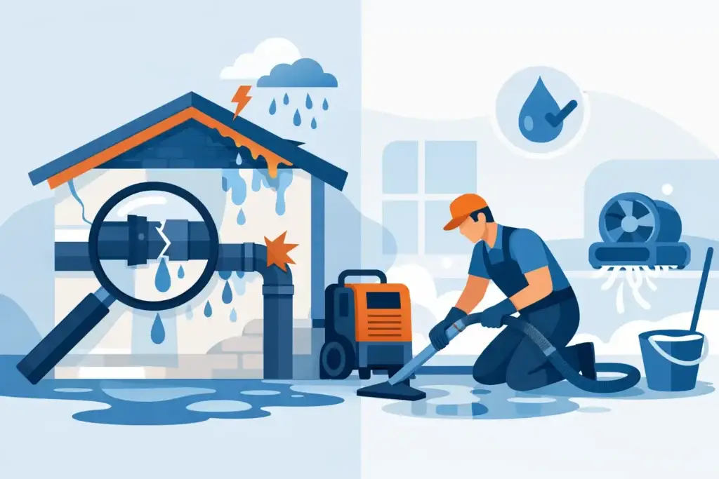 Water Damage Remediation: Fix the Cause First